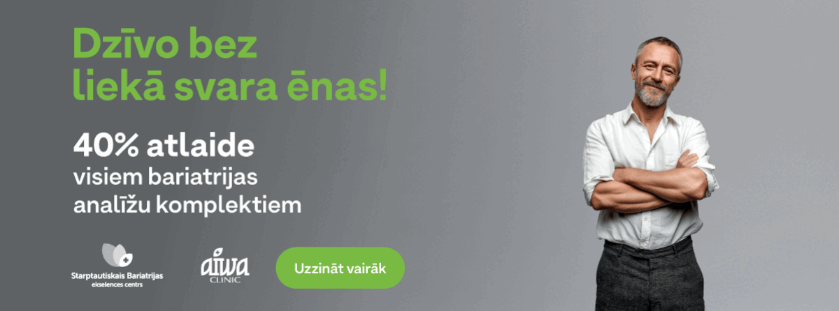 Dzīvo bez liekā svara ēnas! Smaidīgs slaids vīrietis ar korpulenta vīrieša ēnu un tekstu Dzīvo bez liekā svara ēnas!