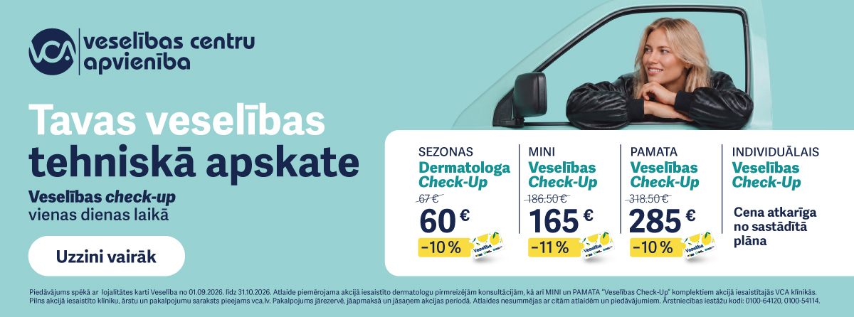 Check up programmas Doties uz īpašo piedāvājumu - check up pārbaudess